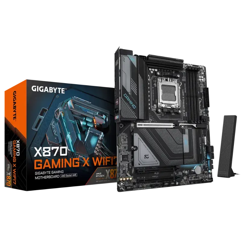 Picture of Gigabyte X870 GAMING X WIFI7 AMD AM5 DDR5 4X M.2 PCIe 5.0 USB4, WIFI7 9MX87GX7-00-G11