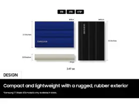 Picture of Samsung Portable SSD T7 Shield USB 3.2 Gen 2, 1 TB Black