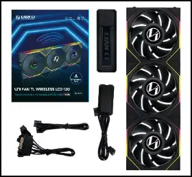Picture of Lian Li Uni FAN TL LCD120 Black 3-Pack