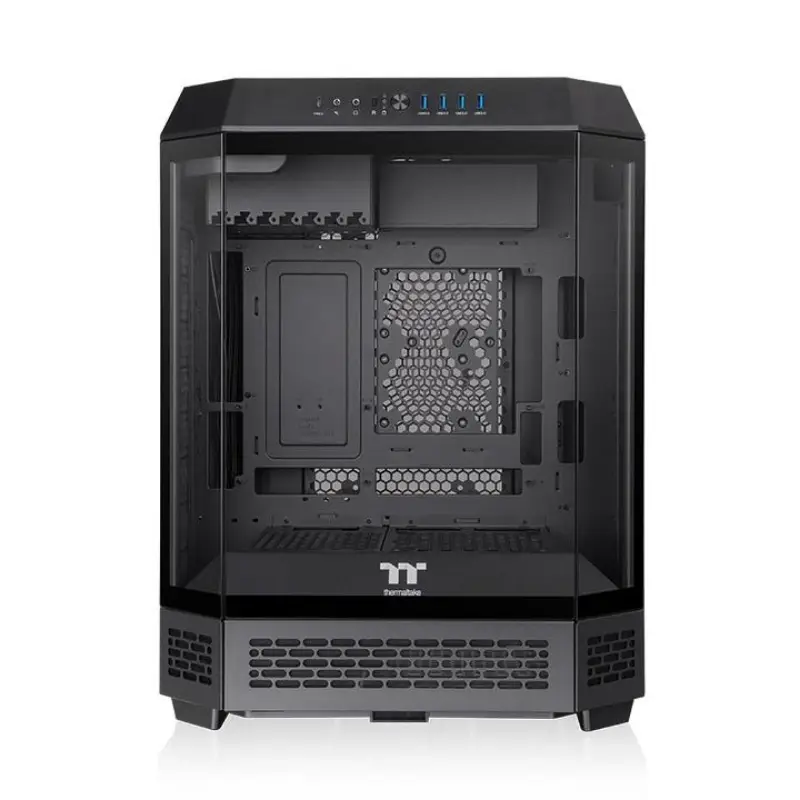 Picture of Thermaltake The Tower 600  Black, SPCC steel 3 tempered‑glass panels 2X CT140 Fan