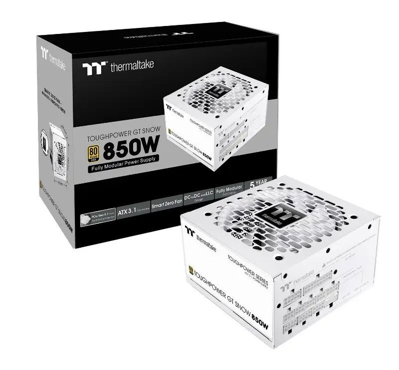 Picture of Themaltake Toughpower GT 850W Snow FullyModular 80 PlusGold