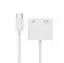 Picture of Gembird USB Type-C Plug to 3.5mm Stereo Audio Adapter Cable with extra power socket white A-CM-3.5FP-01