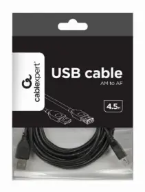 Picture of Gembird Premium quality USB 2.0 extension 15 ft  CCP-USB2-AMAF-15C