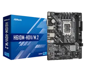 Picture of ASRock H610M-HDV M.2 2DDR4 4SATA3 LGA1700 ATX Motherboard 2.0