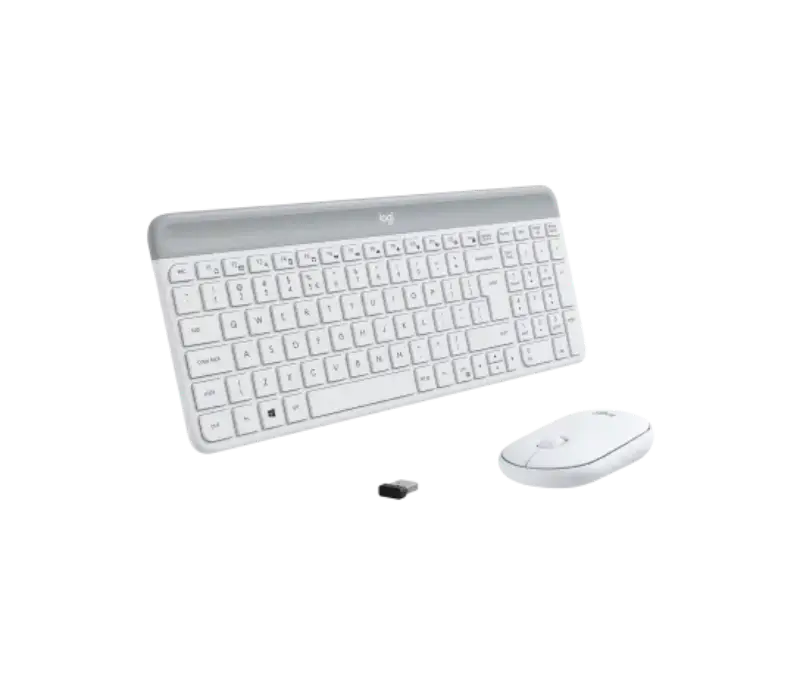 Picture of Logitech MK470 Slim Wireless Keyboard and Mouse  Combo White