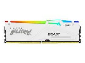Picture of Kingston Fury Beast DDR5 64GB (2x32)   CL30 DIMM Kit of 2 FURY Beast White RGB EXPO KF560C30BWEAK2-64