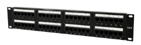 Picture of Gembird CAT.6 48 port patch panel with rear cable management  NPP-C648CM-001
