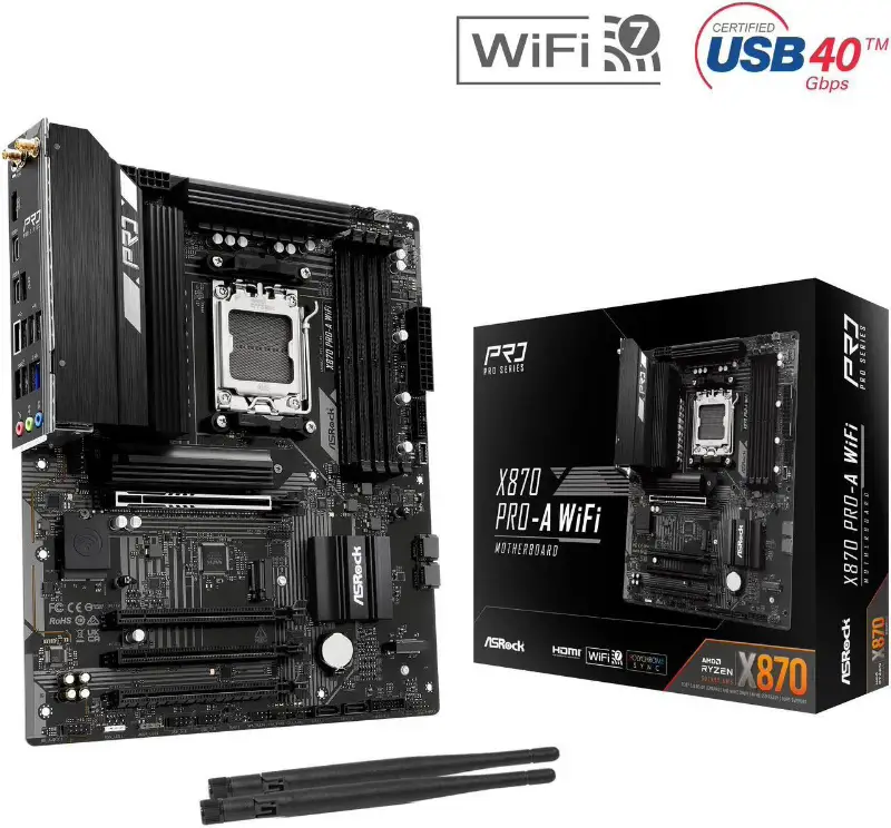 Picture of ASRock X870 Pro-A WiFi ATX Motherboard