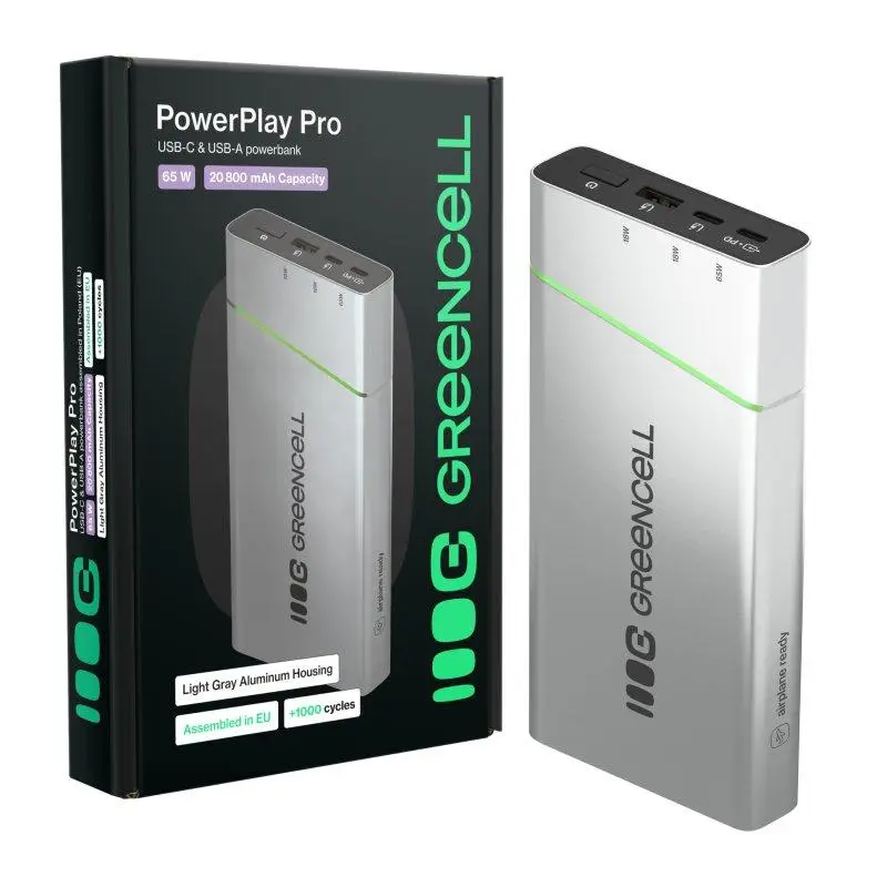Picture of Greencell PowerPlay Pro 20800mAh 65W Power bank  fast charging, PD, Ultra Charge