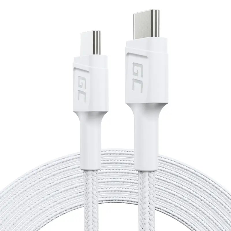 Picture of Green Cell 60W Fast Charging USB-C 1.2m White KABGC30W Type C