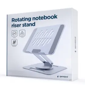 Picture of Gembird NBS-DR1-01 Rotating notebook riser stand,  spacegrey