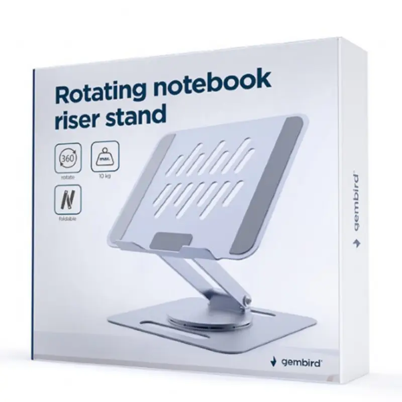 Picture of Gembird NBS-DR1-01 Rotating notebook riser stand,  spacegrey