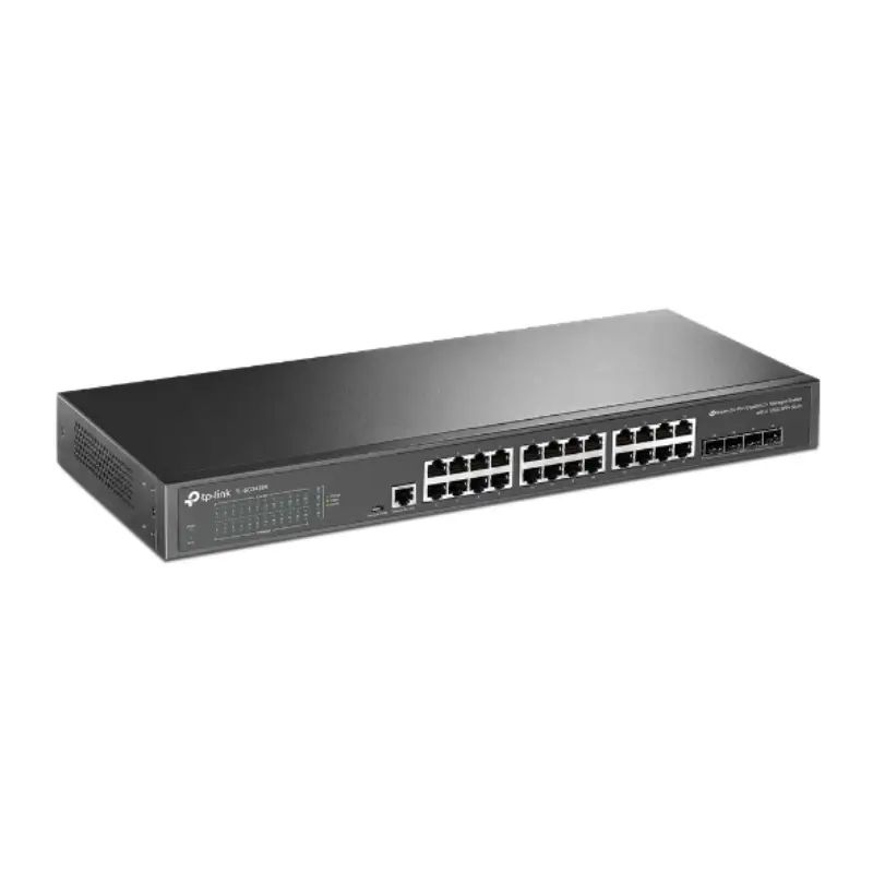 Picture of TP-Link TL-SG3428X-UPS Omada 24-Port Gigabit L2+ Managed Switch with 4 10GE SFP+ Slots and UPS Power Supply