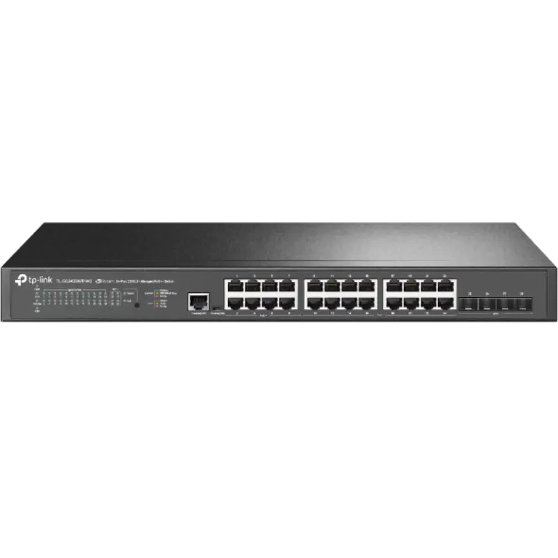 Picture of TP-Link TL-SG3428XPP-M2 Omada 24-Port 2.5GBASE-T and 4-Port 10GE SFP+ L2+ Managed Switch