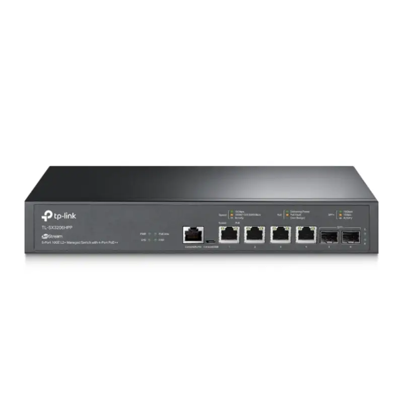 Picture of TP-Link TL-SX3206HPP Omada 4-Port 10GBase-T and 2-Port 10GE SFP+L2+ Managed Switch