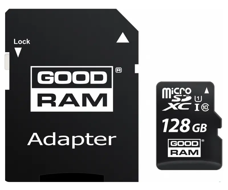 Picture of GOODRAM 128GB MicroSD Card Class 10 UHS I  + Adapter M1A4-1280R12