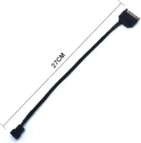 Picture of OEM Sleeved 27cm Cooler Cable SATA to 3Pin Fan Power Cable