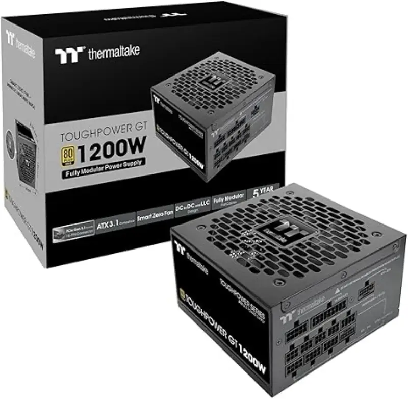 Picture of Thermaltake Toughpower GT Black 1200W  Fully Modular 80 Plus Gold/EU/ATX 3.1