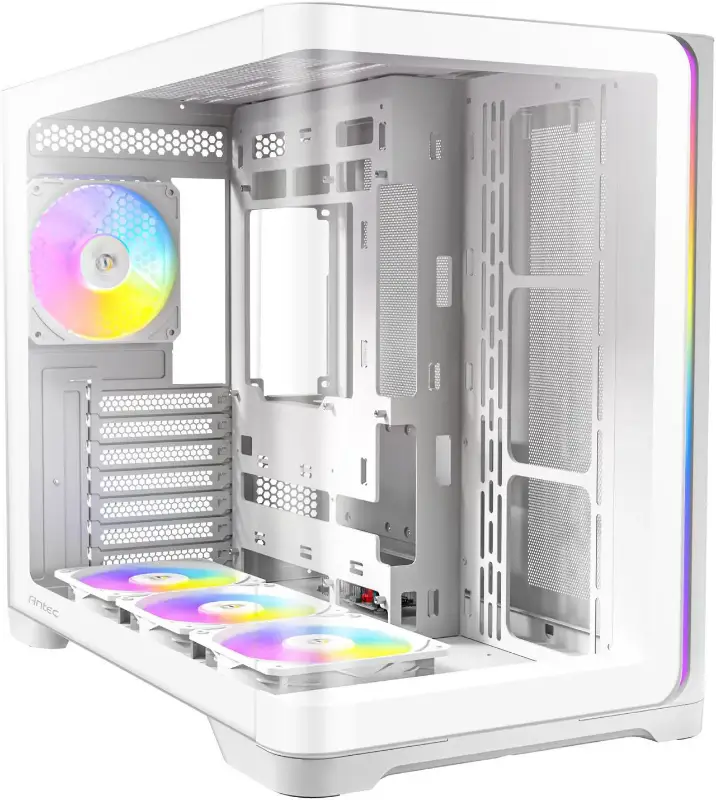 Picture of Antec C5 Curve ARGB White Mid-Tower ATX PC Case ,Curved Tempered Glass