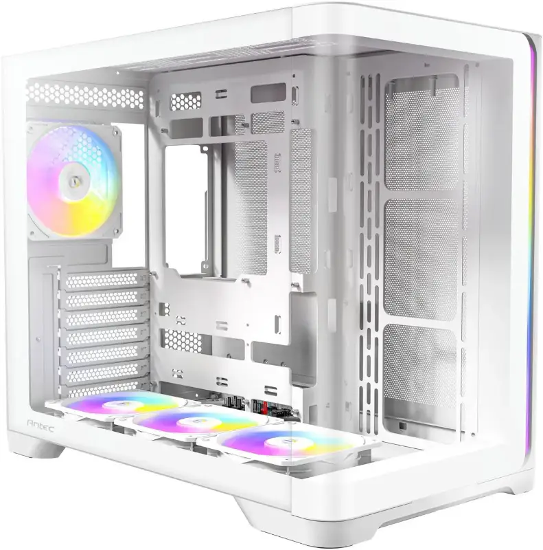 Picture of Antec C5 Curve ARGB White Mid-Tower ATX PC Case ,Curved Tempered Glass