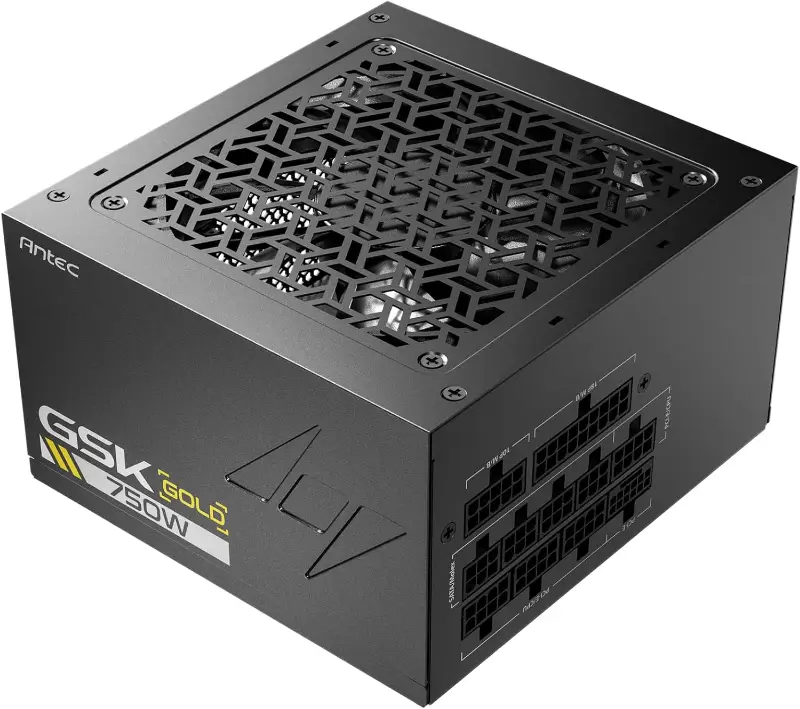 Picture of Antec GSK ATX3.1 750W 80 Plus Gold Full Modular   Power Supply