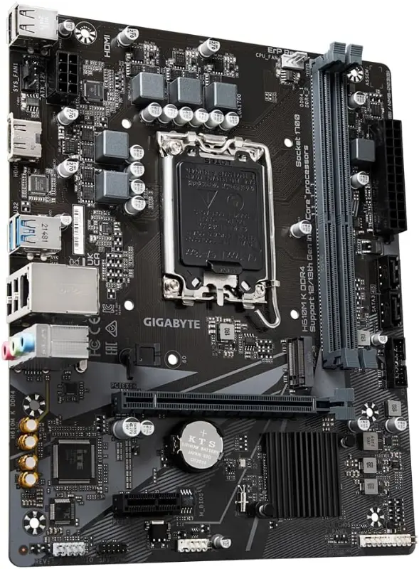 Picture of Gigabyte H610M K DDR4 (LGA1700 mATX Motherboard)