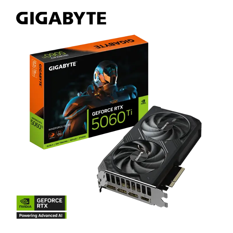 Picture of Gigabyte GeForce RTX™ 5060 Ti WINDFORCE OC 8G  GV‑N506TWF2OC‑8GD