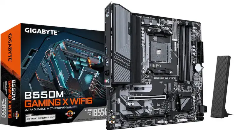 Picture of Gigabyte B550M GAMING X WiFi6 1.0 motherboard