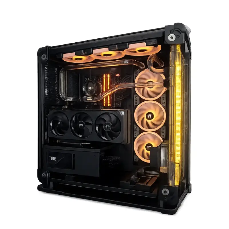 Custom loop water-cooled desktop PC build - Hydro System Malta