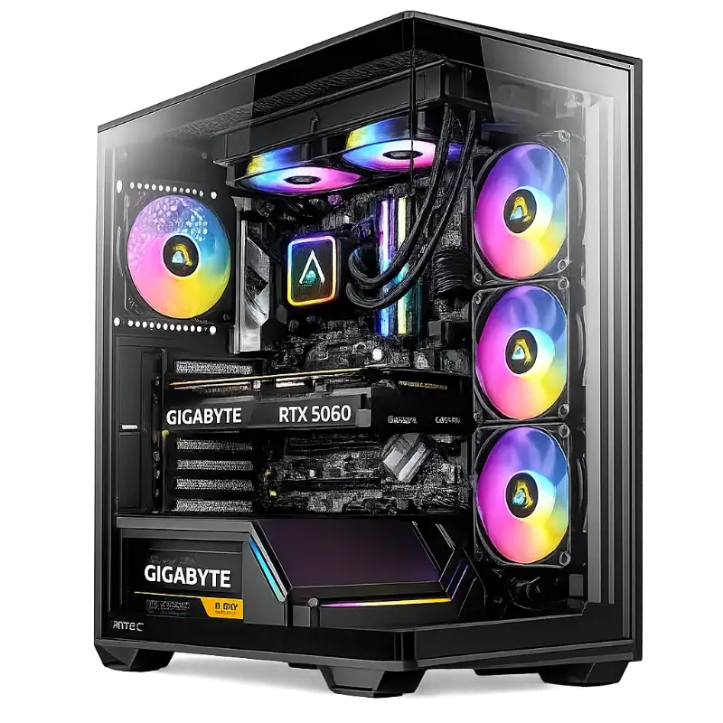 Intel BLAZE Surge high-performance multitasking and gaming PC setup