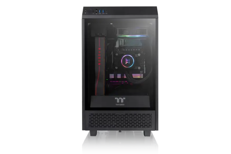Mini ITX gaming PC build in Thermaltake Tower 100 chassis