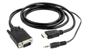 Picture of Gembird HDMI to VGA + Audio adapt. Cable A-HDMI-VGA-03-10