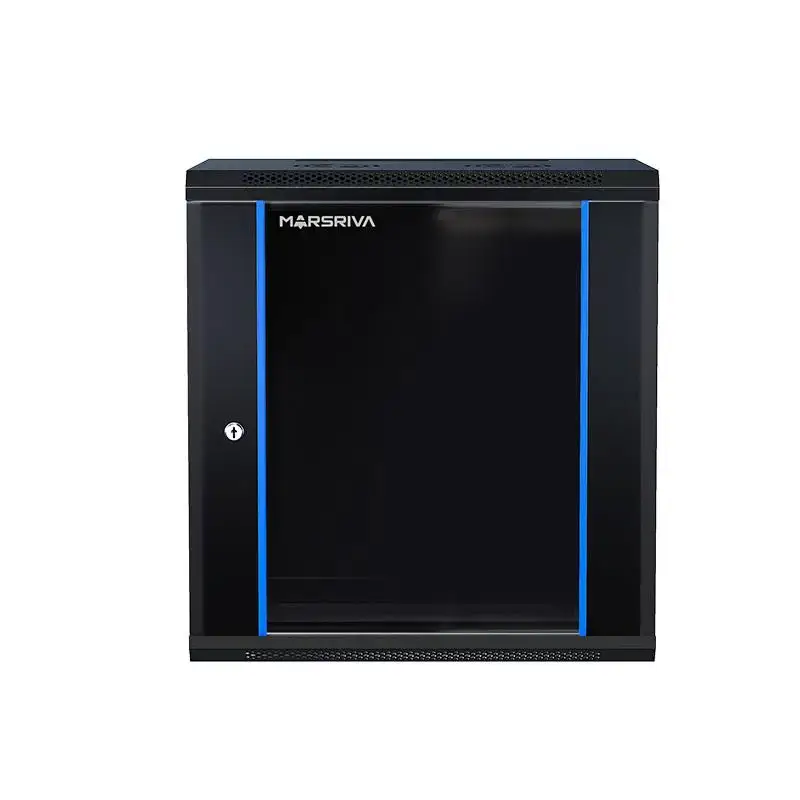 Picture of Marsriva WS6412 Wall-Mount Cabinet 600*450*12U 1xShelf 1xFan