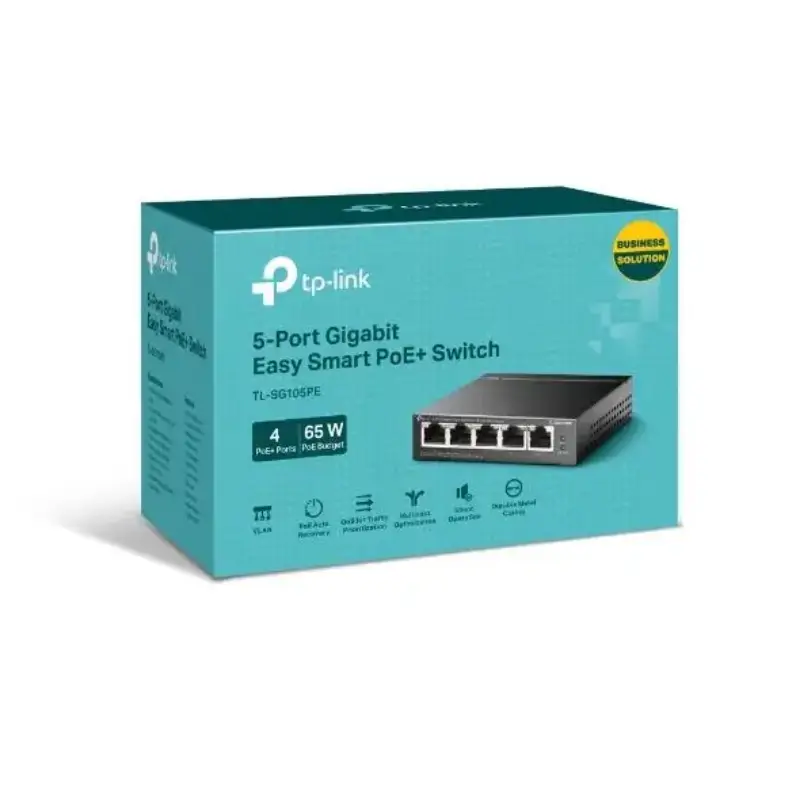 Picture of TP-Link TL-SG105PE 5-Port Gigabit Easy Smart Switch with 4-Port PoE+