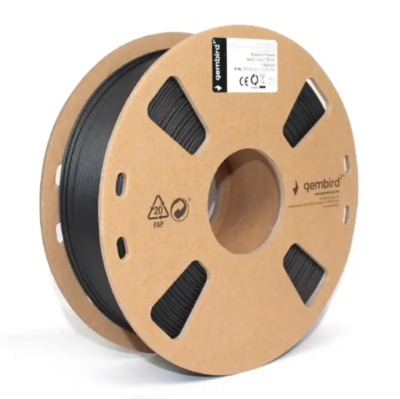 Picture of Gembird PLA-PLUS Filament Black 1.75mm 1Kg 3DP-PLA+ 1Kg 3DP-PLA+1.75-02-BK