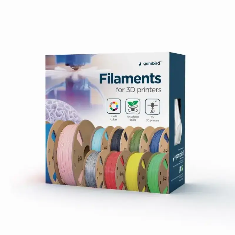 Picture of Gembird PLA-PLUS Filament Black 1.75mm 1Kg 3DP-PLA+ 1Kg 3DP-PLA+1.75-02-BK