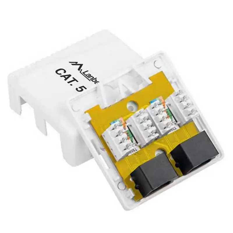 Picture of Lanberg UTP DATA BOX 2PORT UNSHIELDED CAT5E OU5-0002-W
