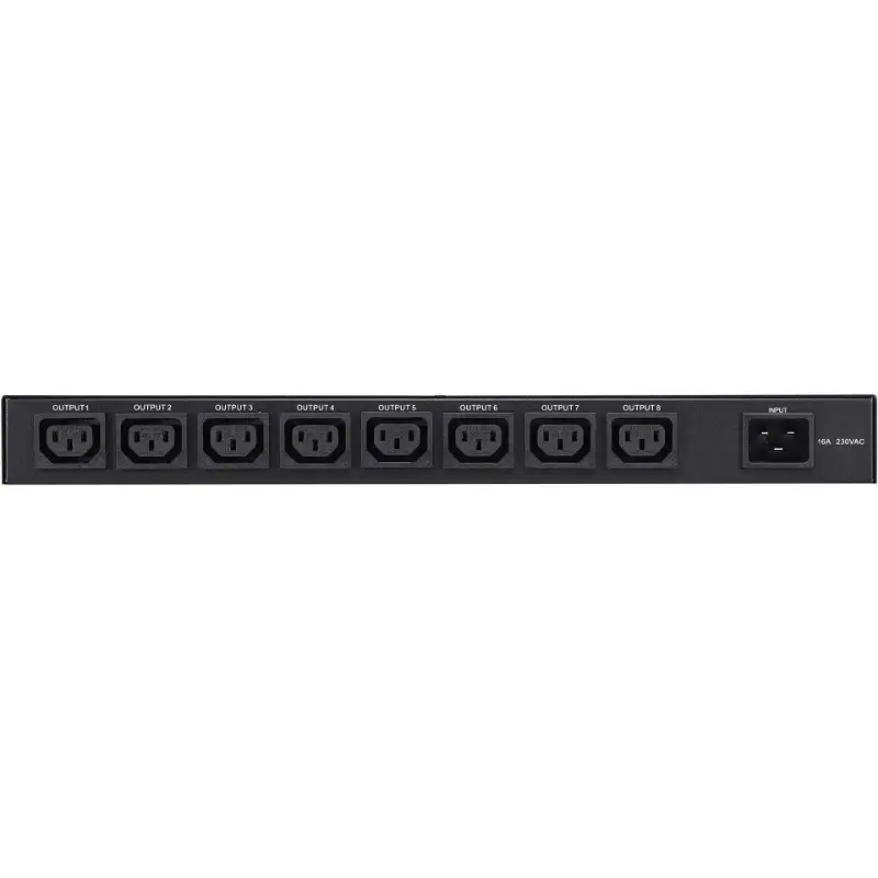 Picture of PowerWalker PDU RC-16A IEC C20 in, 8x C13 out, 16A Art. No. 10133001