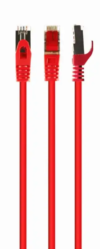 Picture of Gembird S/FTP Cat. 6A LSZH patch cord red, 0.5 m PP6A-LSZHCU-R-0.5M