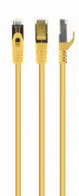Picture of Gembird S/FTP Cat. 6A LSZH patch cord yellow, 1 m PP6A-LSZHCU-Y-1M