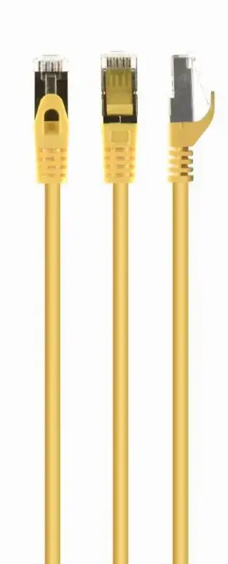 Picture of Gembird S/FTP Cat. 6A LSZH patch cord yellow, 1 m PP6A-LSZHCU-Y-1M