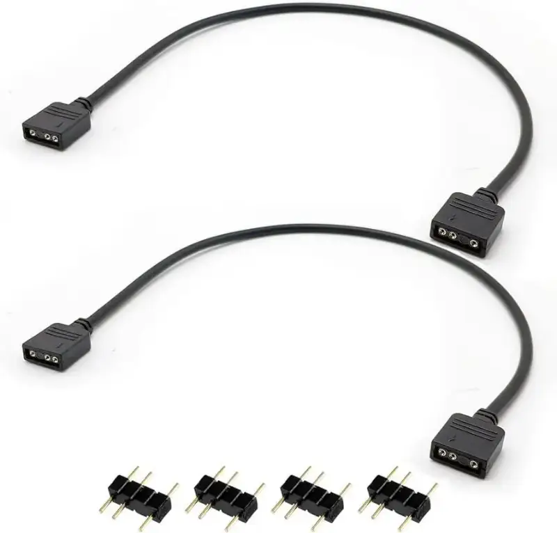 Picture of OEM 5V 3Pin ARGB Connector 1to1 Extension Cable for FAN LED