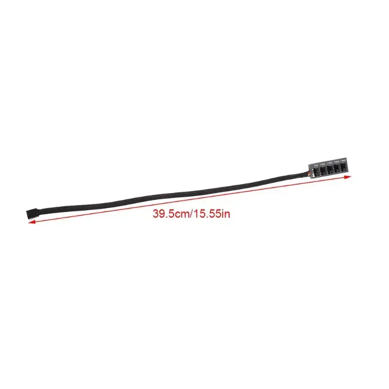 Picture of OEM 39.5cm 1 to 5 4-pins Molex TX4 PWM CPU Cooler / Case / Chassis Power Cable Hub Splitter E08-01