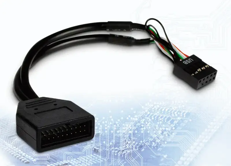 Picture of Inter-Tech Adapter USB3 to USB2 9Pin
