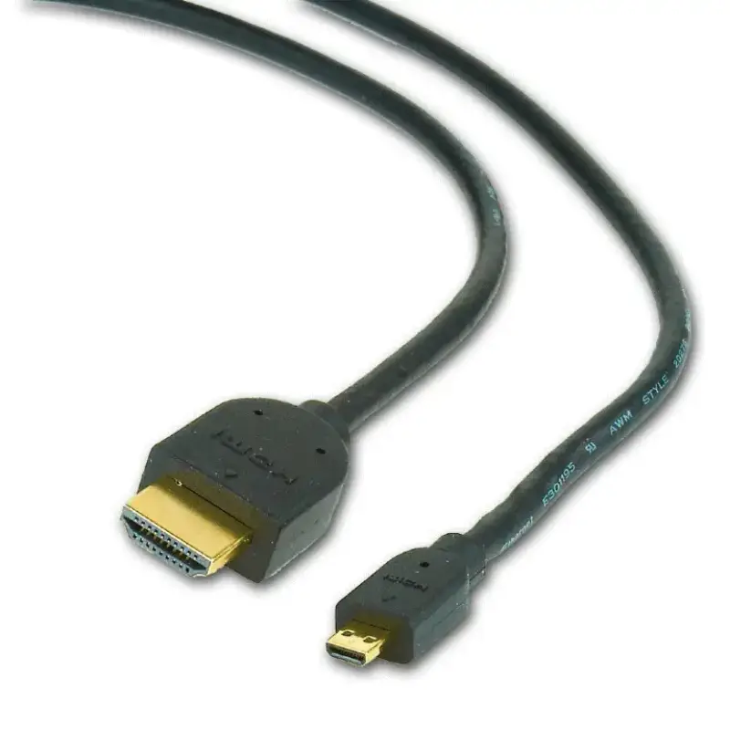 Picture of Gembird HDMI male to micro D-male black cable 1.8m CC-HDMID-6