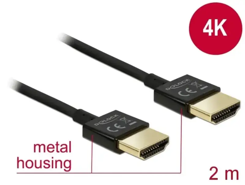 Picture of Delock 84773 HDMI A>HDMI A 3D 4k 2m