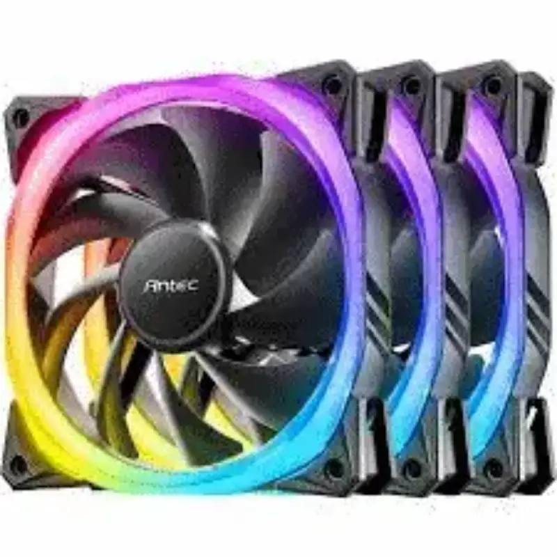 Picture of Antec Fusion 120 ARGB 120mm 3Pack Case Fan Black + RGB Controller 0-761345-57010-7