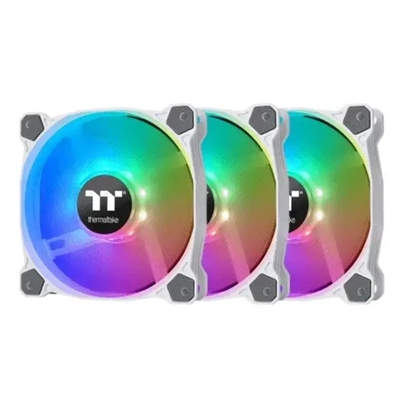 Picture of Thermaltake Pure 12 ARGB Sync Radiator Fan TT Premium Edition 3 Pack White Fan CL-F127-PL12SW-A