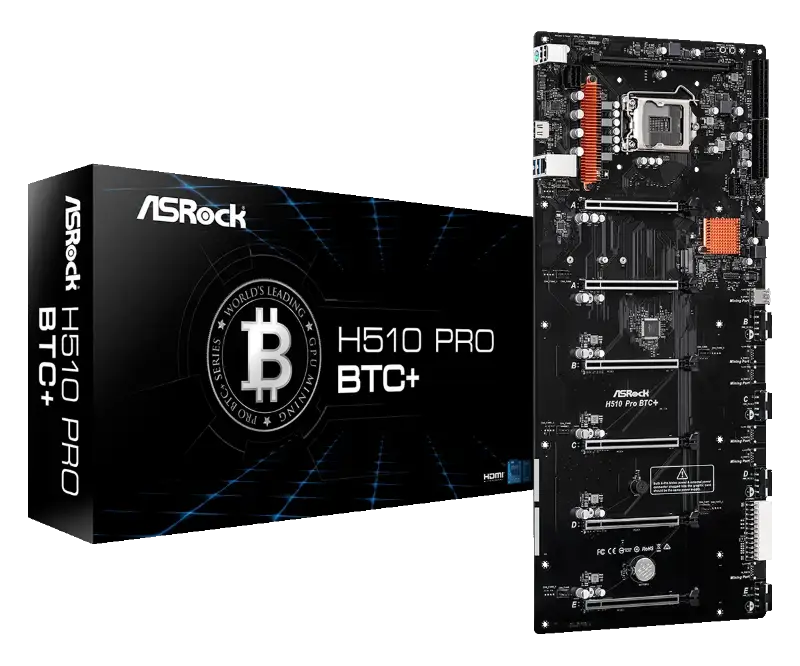Picture of ASRock Intel 1200 H510 Pro Btc + M.2 90-MXBGL0-A0UAYZ