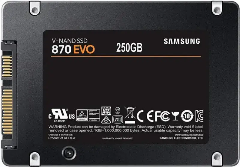 Picture of Samsung 250Gb 870 EVO SSD Sata-3   SSD MZ-77E250B/EU